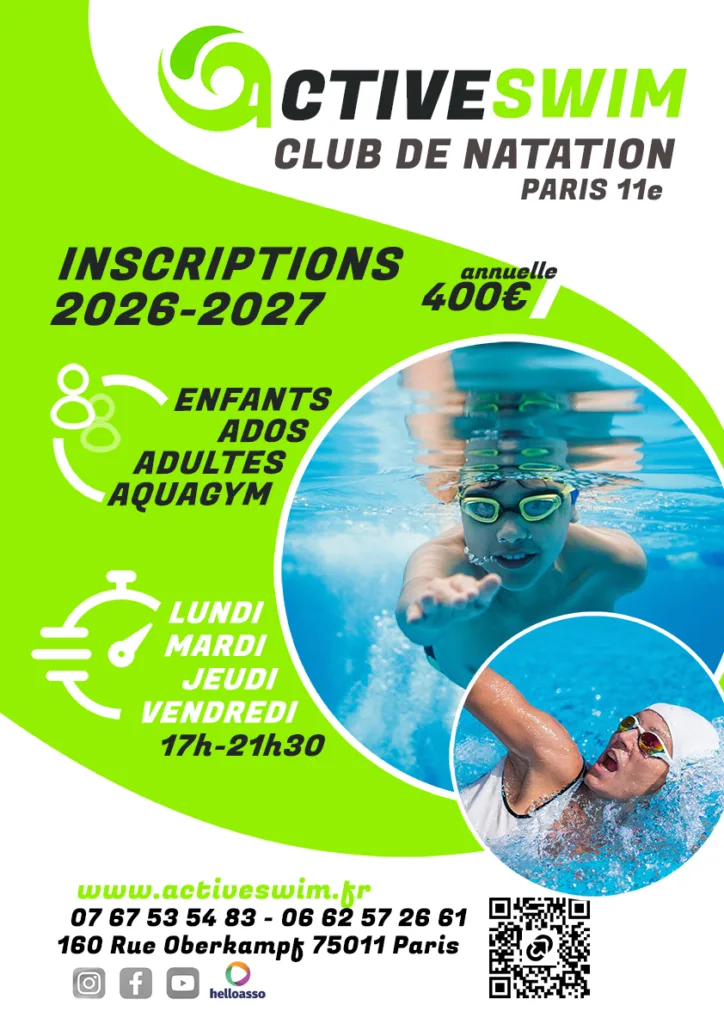 Activeswim le nouveau club de natation Ă Paris oĂč on apprend Ă nager sans compĂ©tition