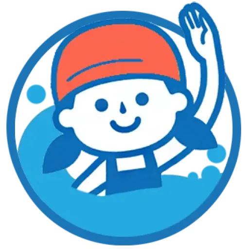 logo cours de natation fillette